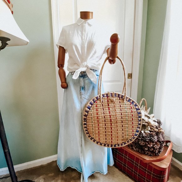 Round Woven Bag josephine alexander collective - Picture 3 of 7